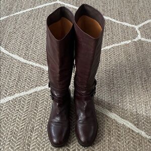 Via Spiga Equestrian Brown Leather Riding Boots Sz 11M
